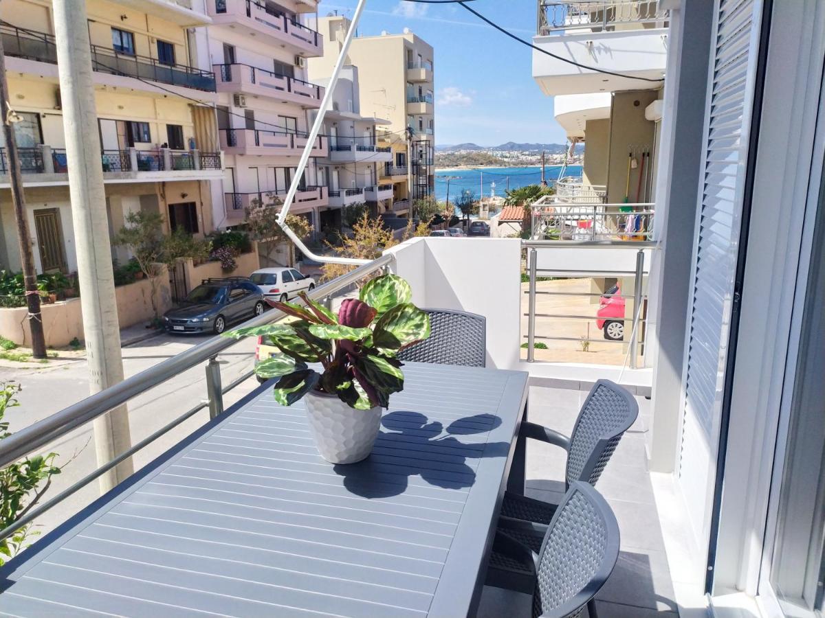 Sea Side View Home Steps From The Beach & City Chania  Eksteriør billede